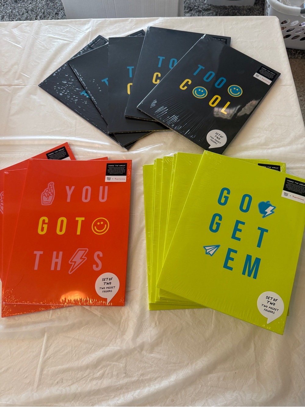 Motivational Folders- 'You Got This', 'Go Get Em', 'Too Cool' Folders (32 New)